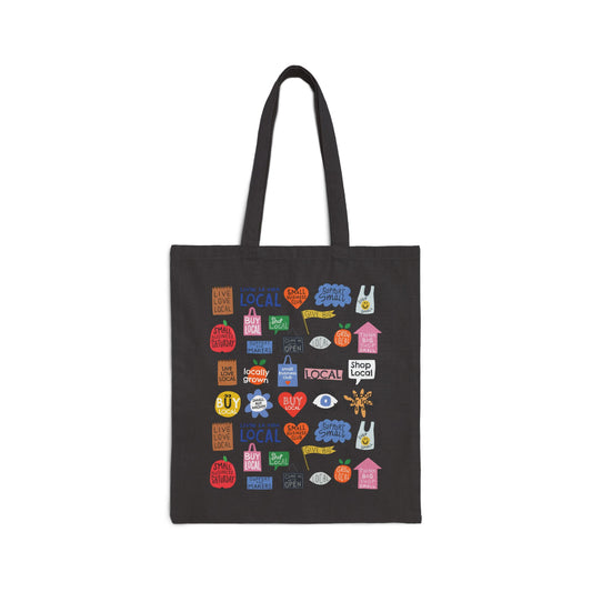 Shop Local Canvas Tote Bag — Farmers Market Tote