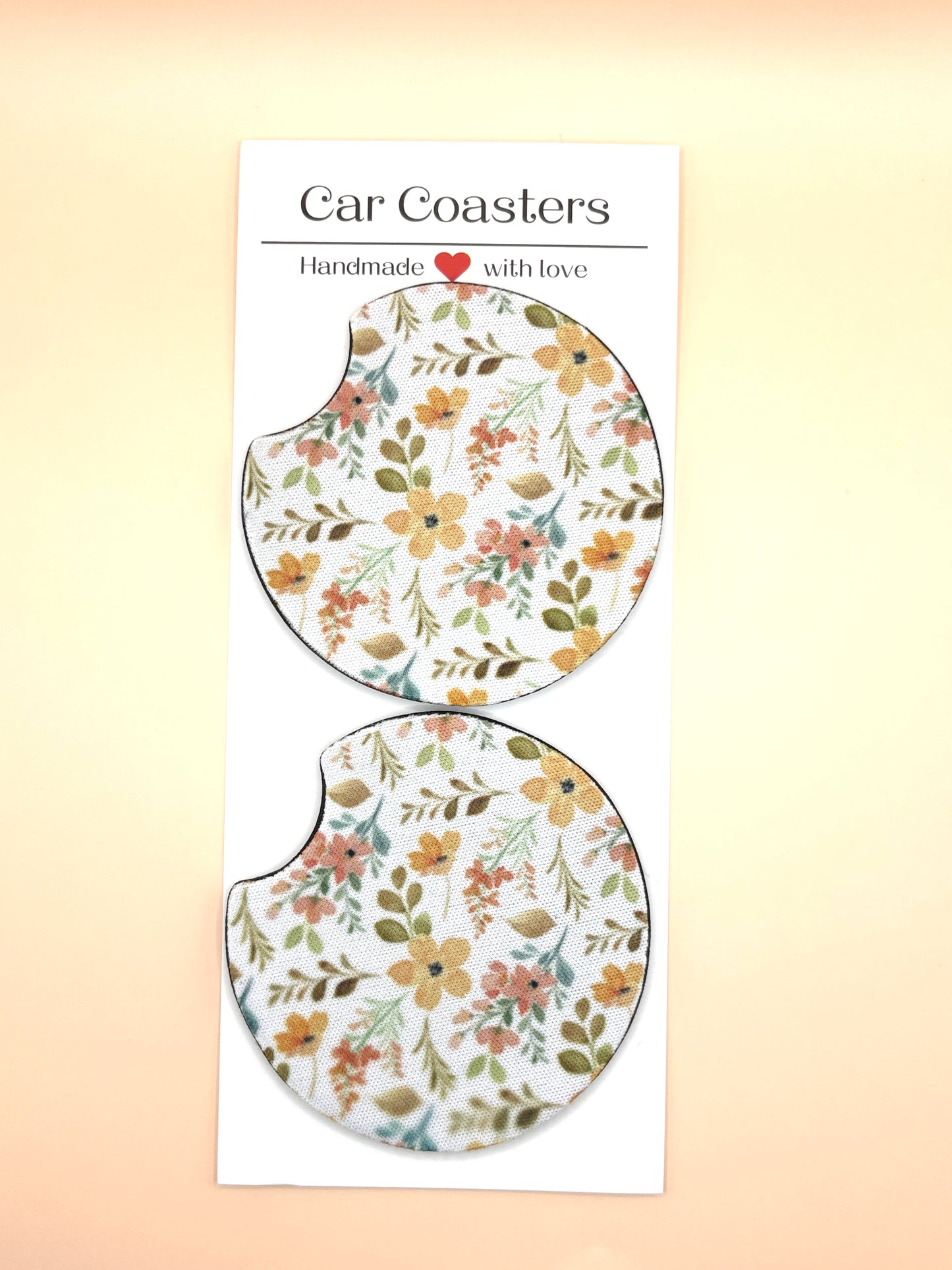 Warm Floral Car Coaster