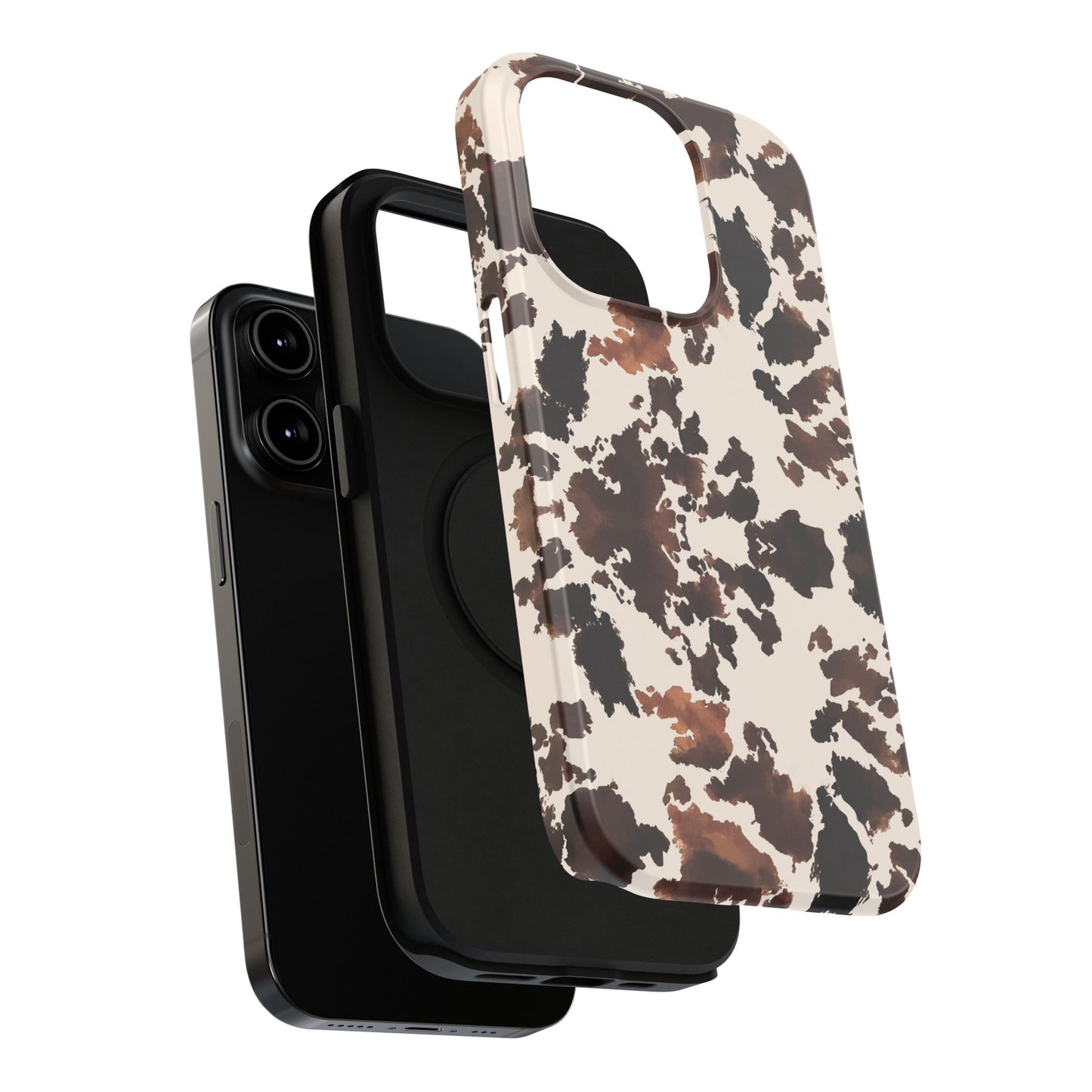 Western Cow Print Phone Case — Impact-Resistant