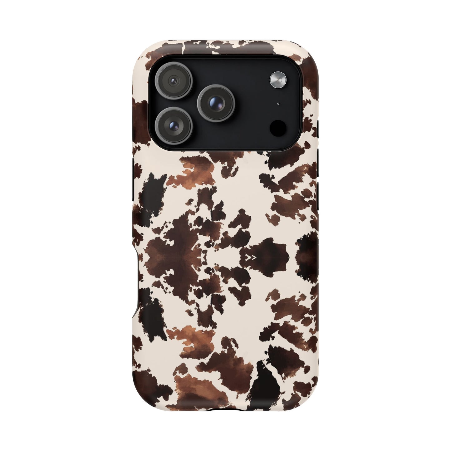 Western Cow Print Phone Case — Impact-Resistant