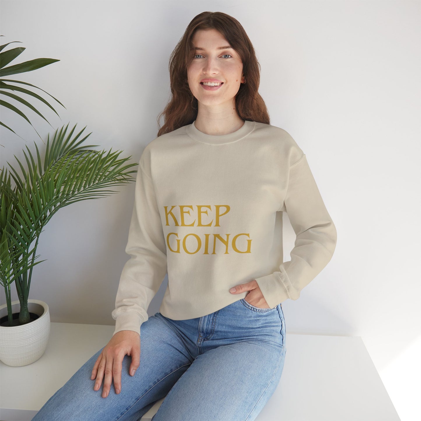 "KEEP GOING / LIVE ANOTHER DAY" Crewneck Sweatshirt