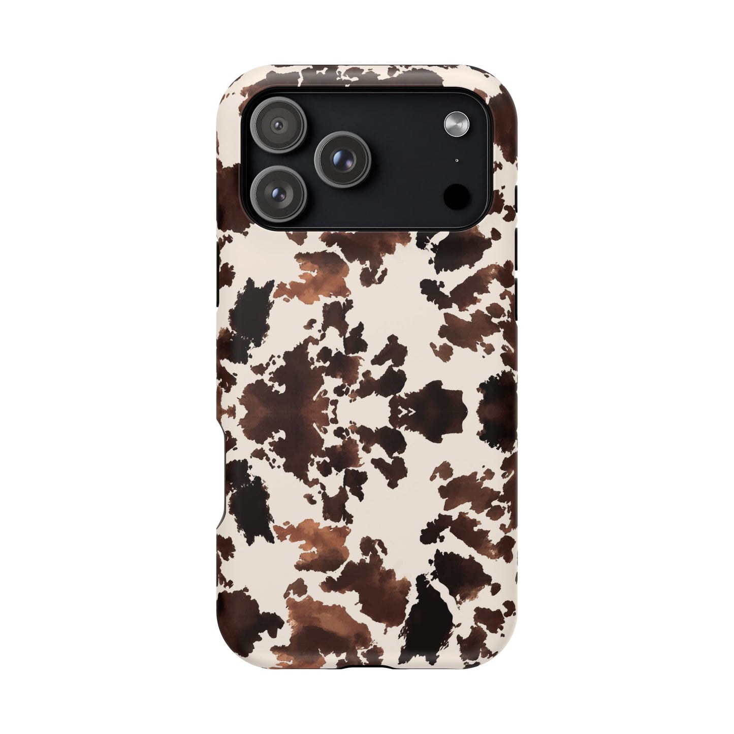Western Cow Print Phone Case — Impact-Resistant