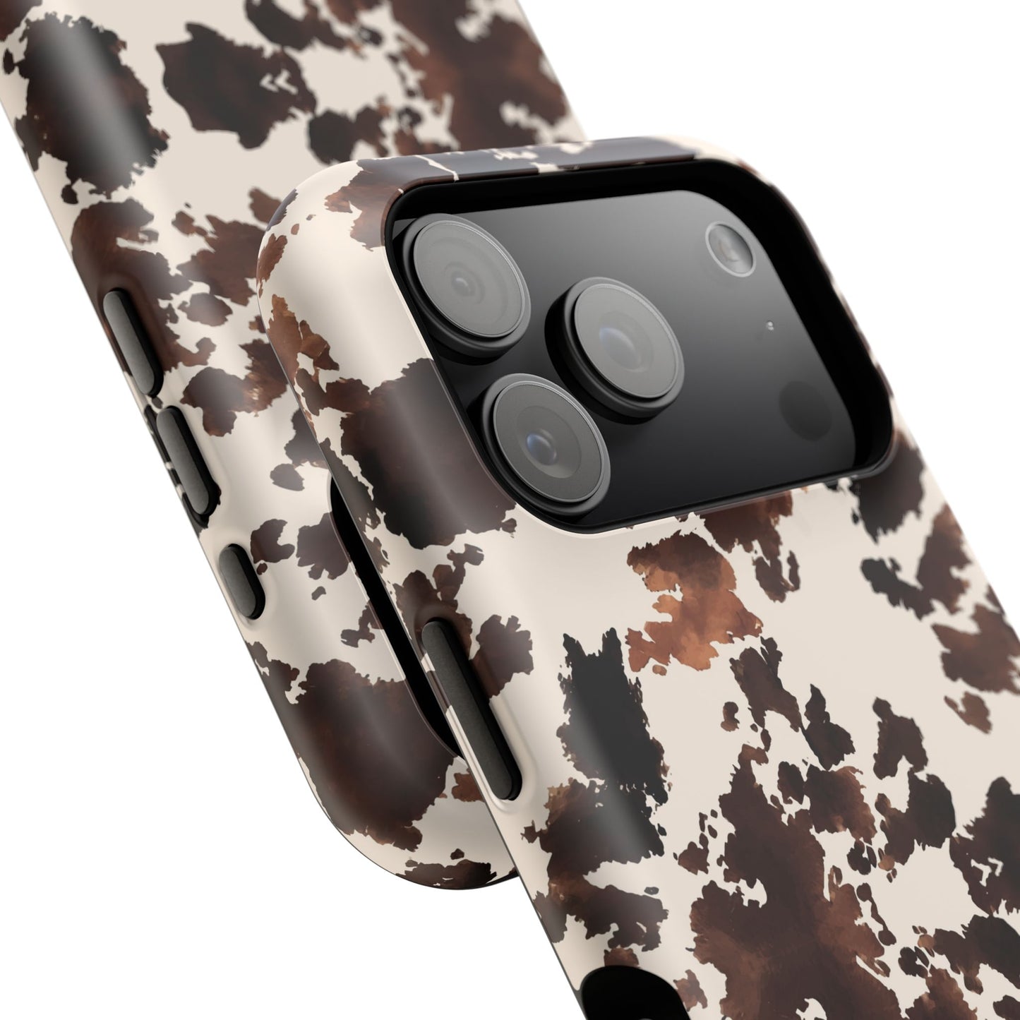 Western Cow Print Phone Case — Impact-Resistant