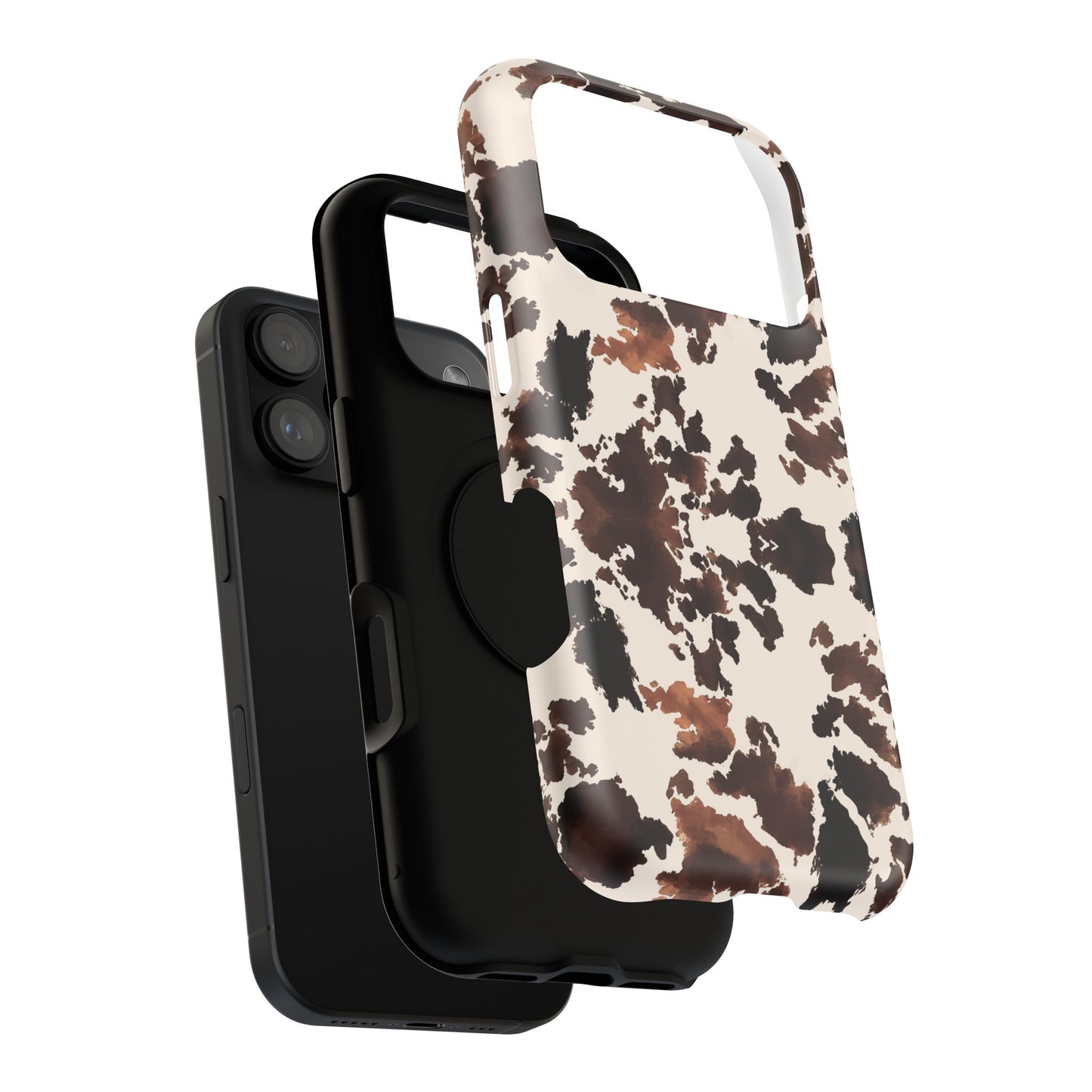 Western Cow Print Phone Case — Impact-Resistant