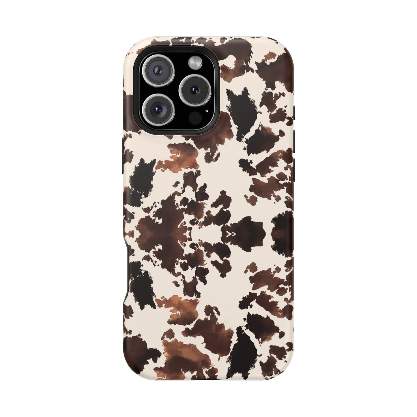 Western Cow Print Phone Case — Impact-Resistant