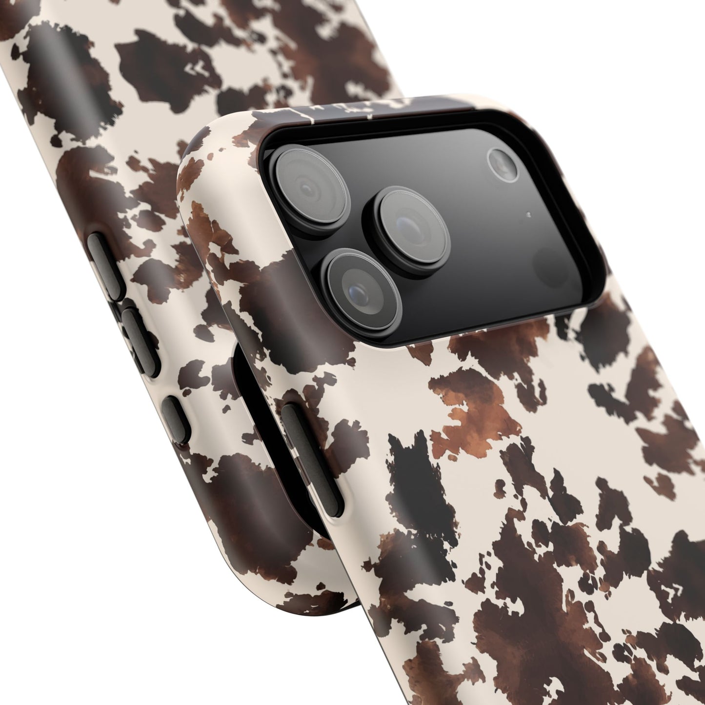 Western Cow Print Phone Case — Impact-Resistant