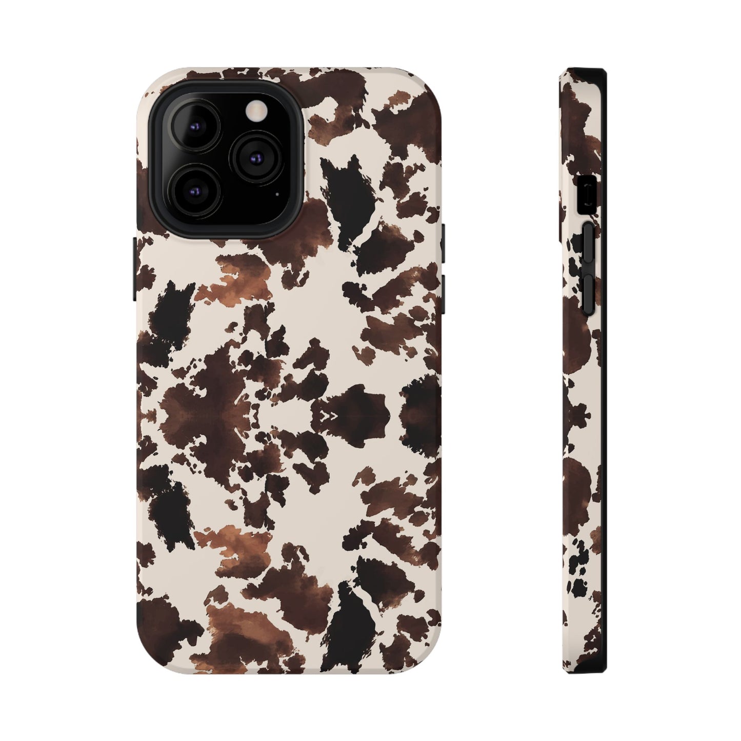 Western Cow Print Phone Case — Impact-Resistant
