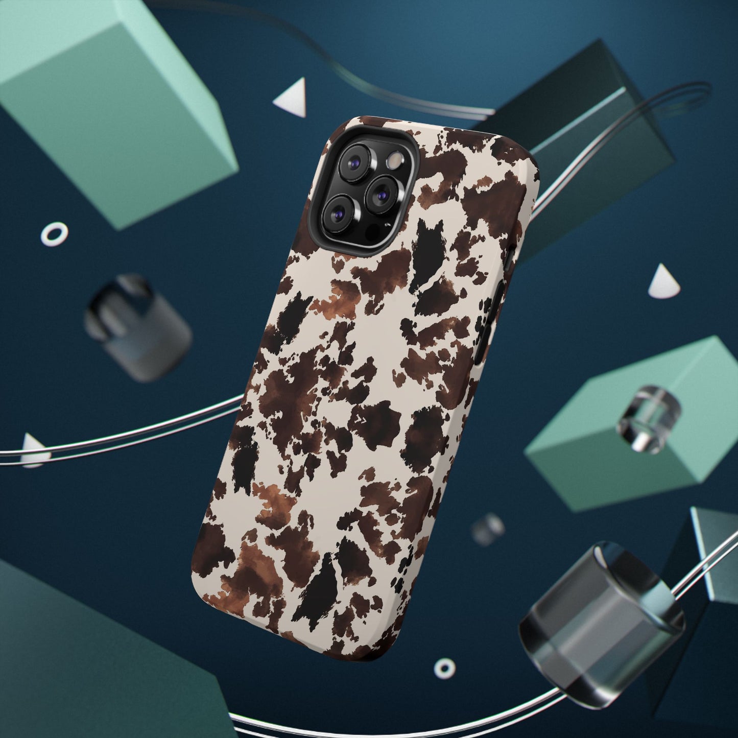 Western Cow Print Phone Case — Impact-Resistant