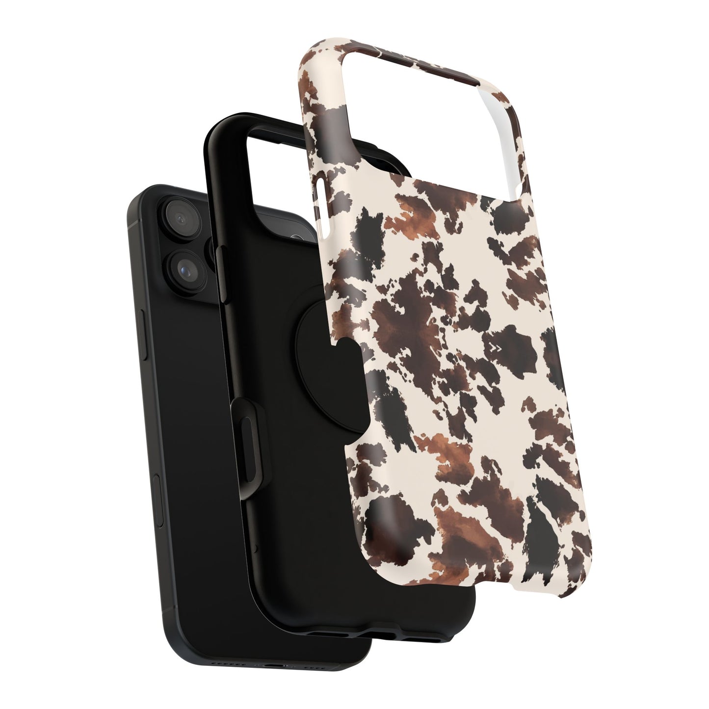 Western Cow Print Phone Case — Impact-Resistant