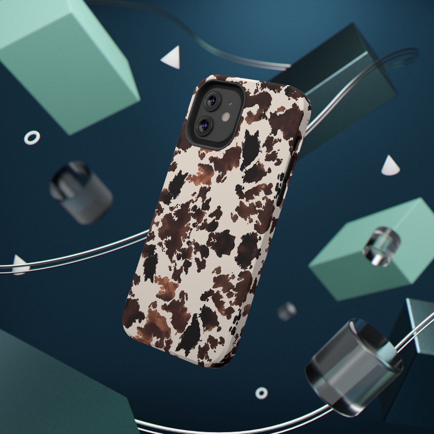 Western Cow Print Phone Case — Impact-Resistant