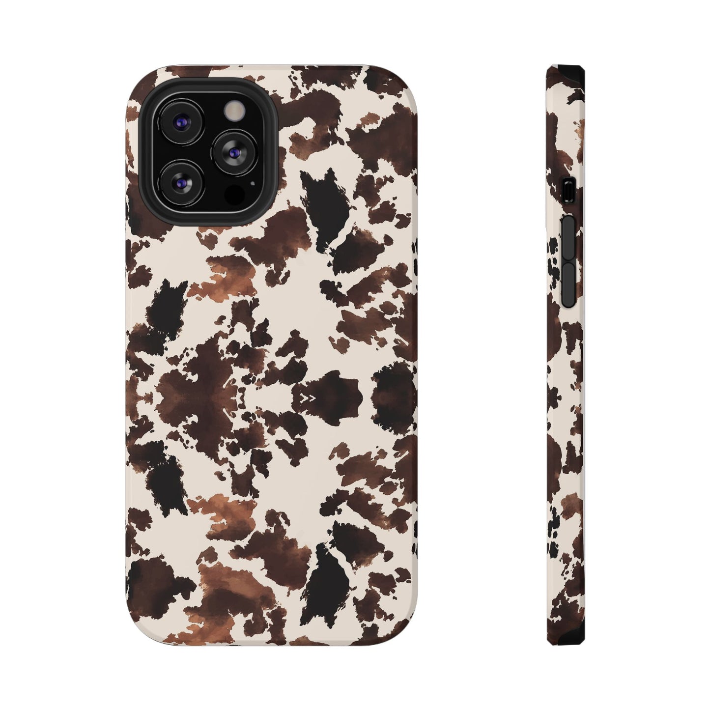 Western Cow Print Phone Case — Impact-Resistant