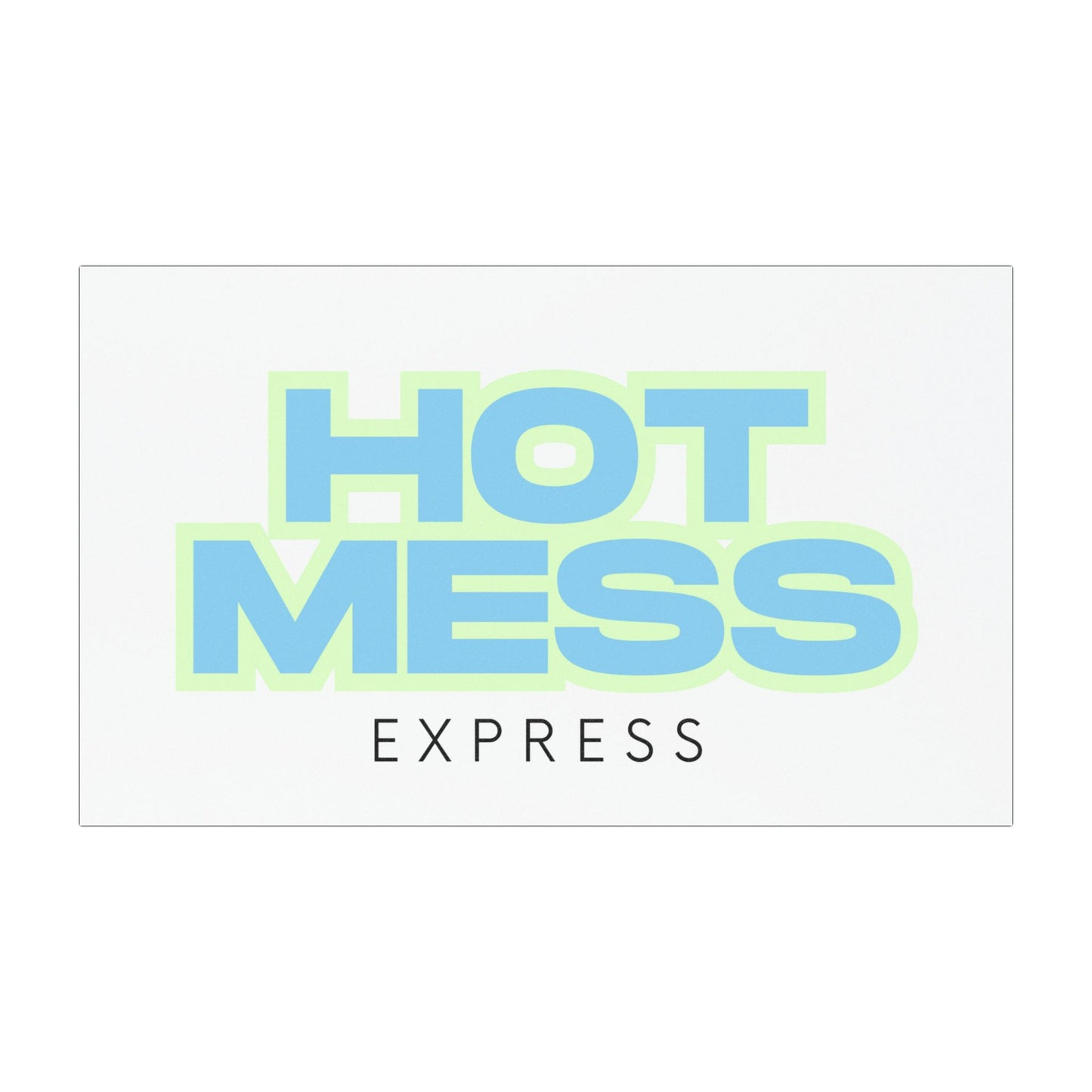 Car Magnet — "Hot Mess Express" Neon Text Design