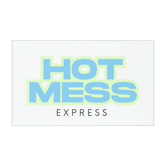 Car Magnet — "Hot Mess Express" Neon Text Design