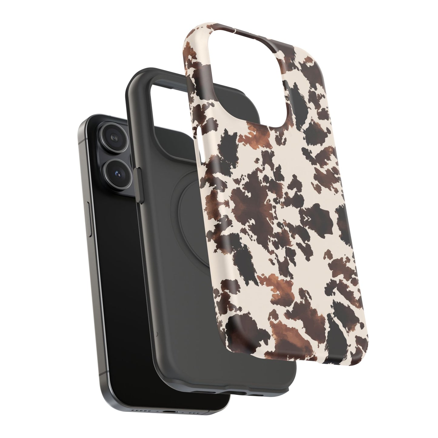 Western Cow Print Phone Case — Impact-Resistant