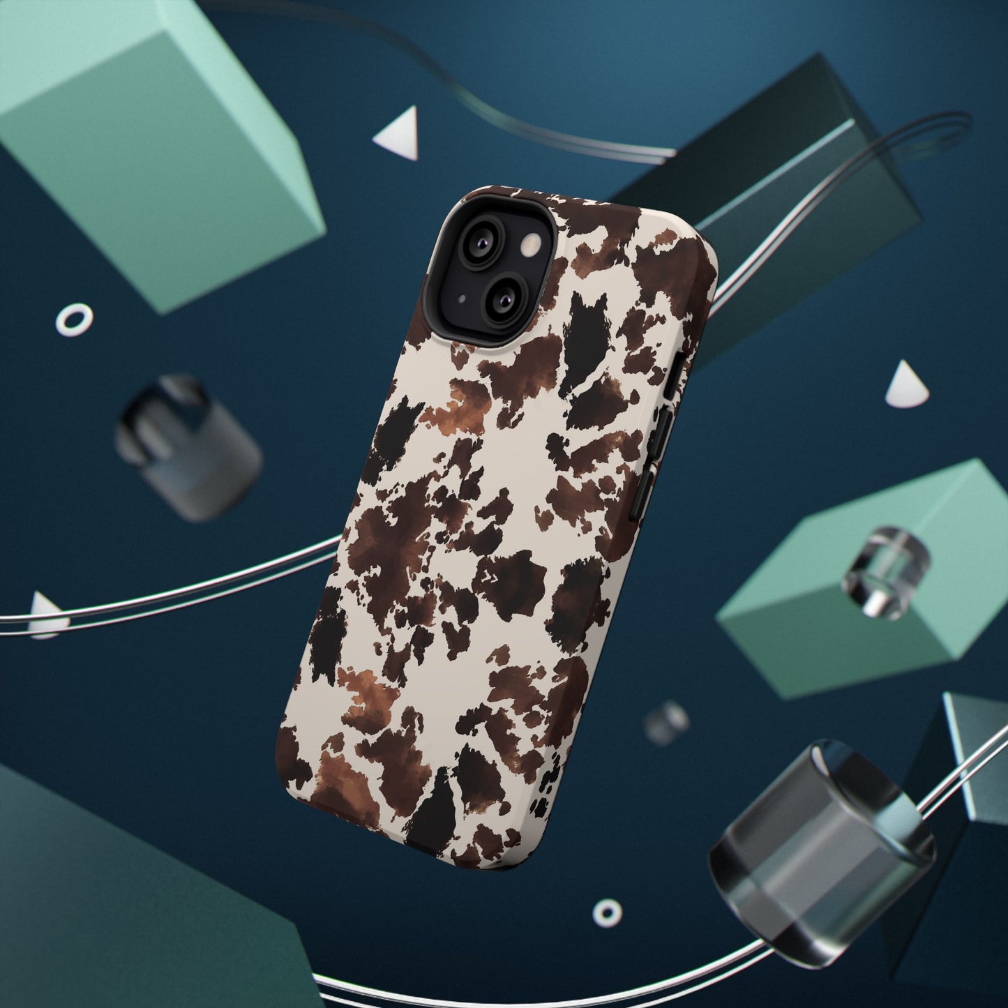 Western Cow Print Phone Case — Impact-Resistant