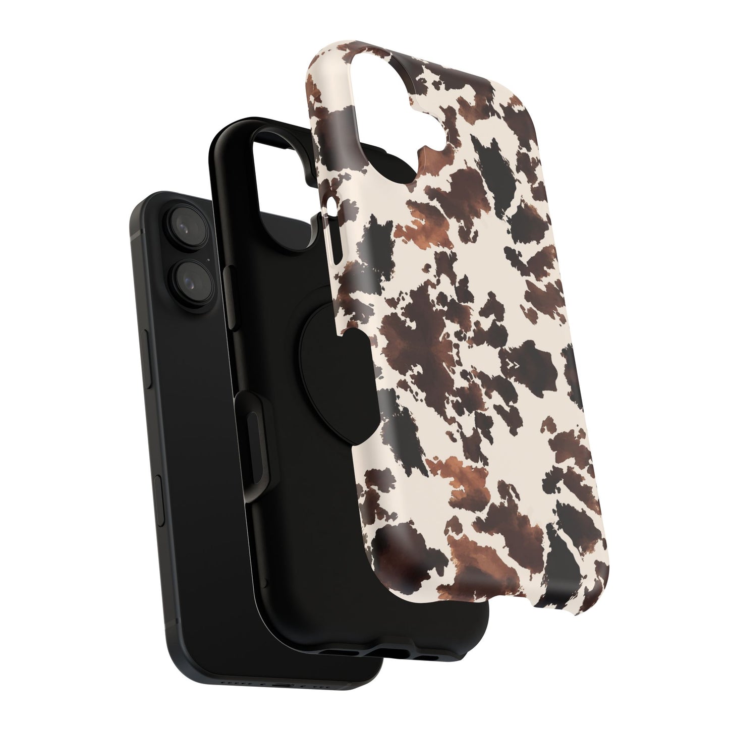Western Cow Print Phone Case — Impact-Resistant
