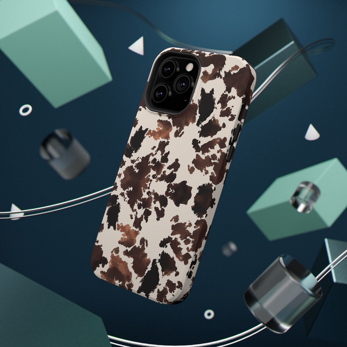 Western Cow Print Phone Case — Impact-Resistant