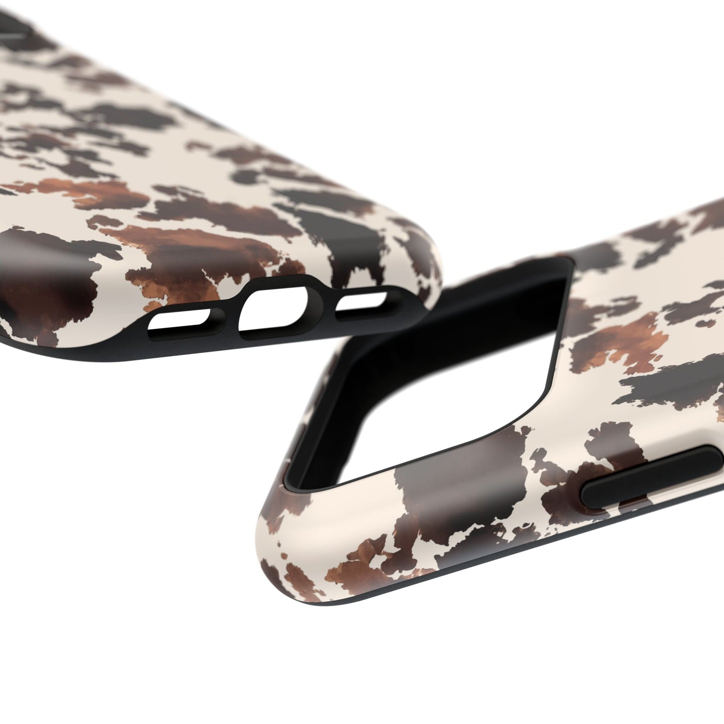 Western Cow Print Phone Case — Impact-Resistant