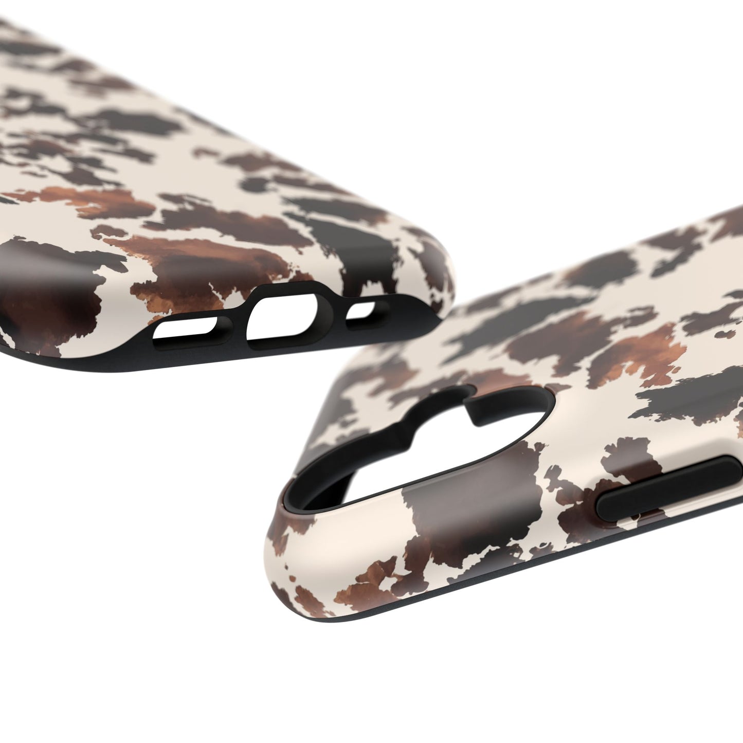 Western Cow Print Phone Case — Impact-Resistant