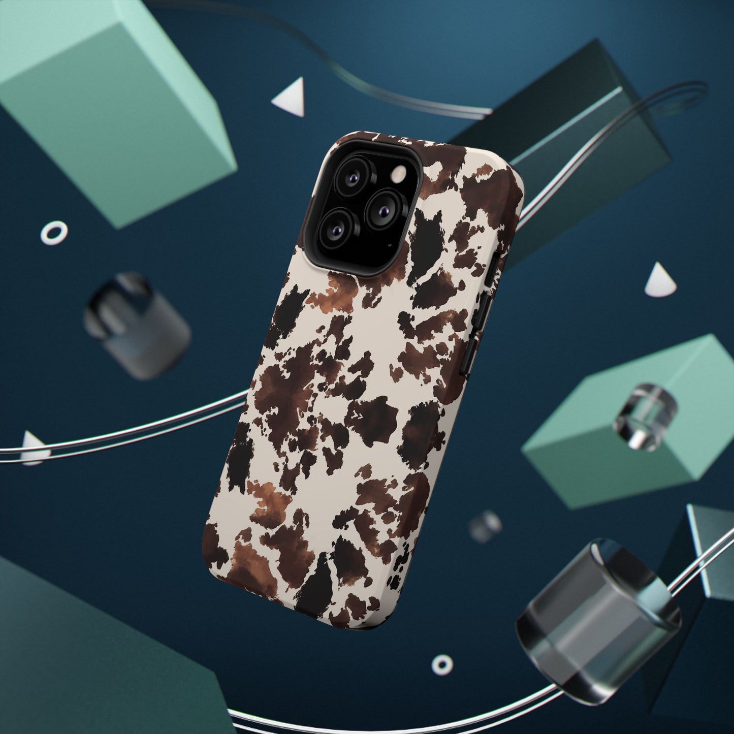 Western Cow Print Phone Case — Impact-Resistant