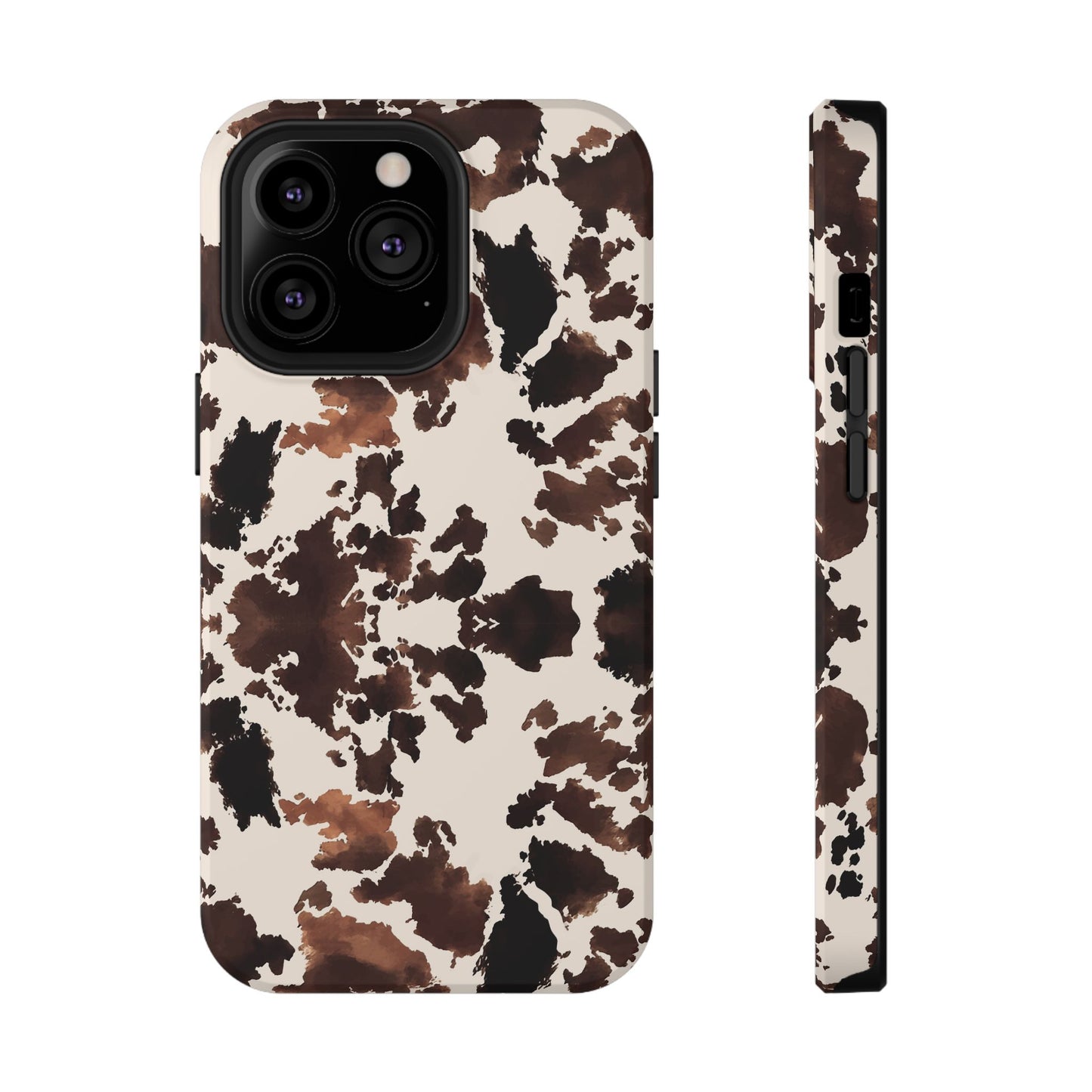 Western Cow Print Phone Case — Impact-Resistant