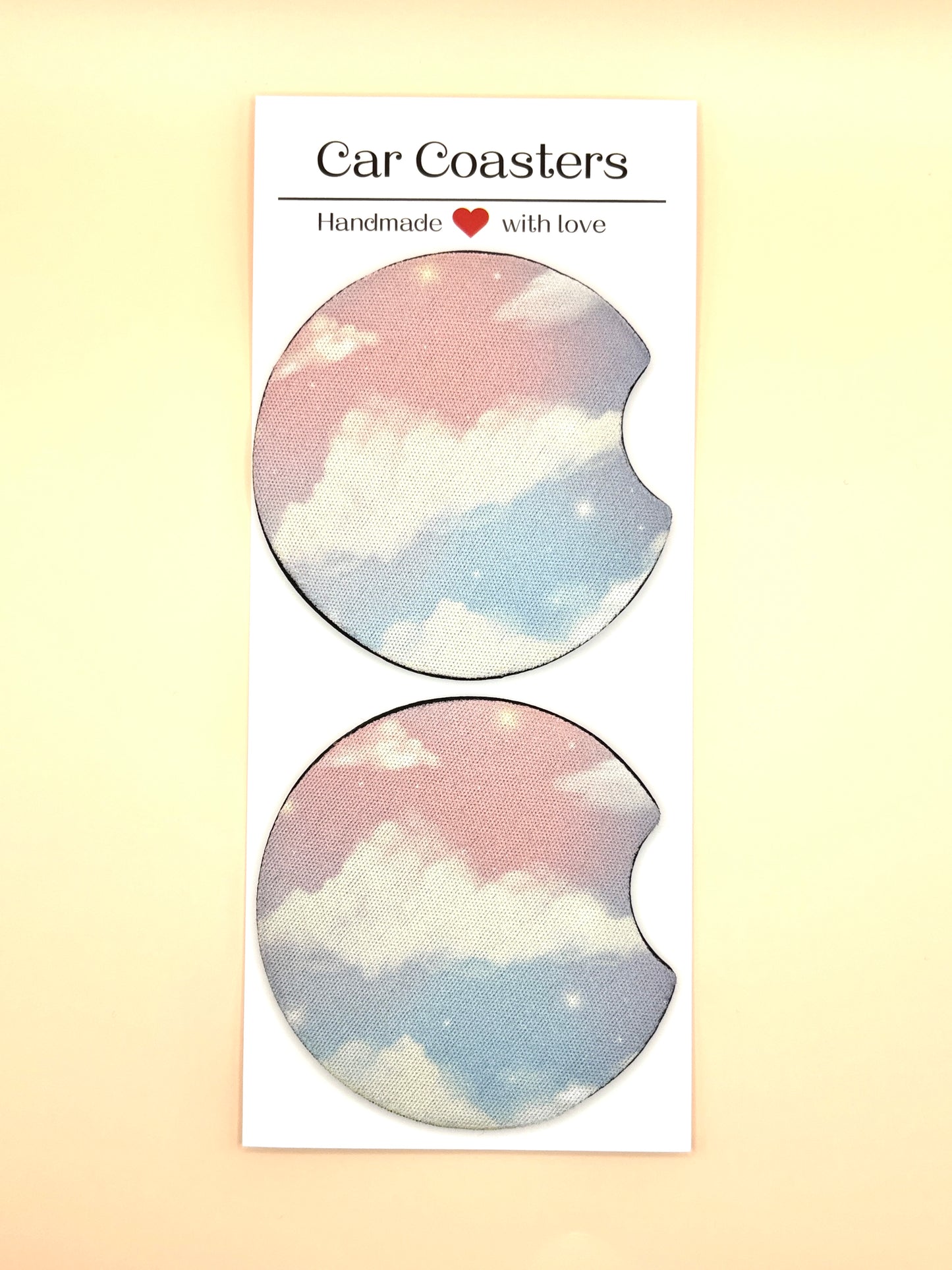 Dreamy Clouds Car Coasters