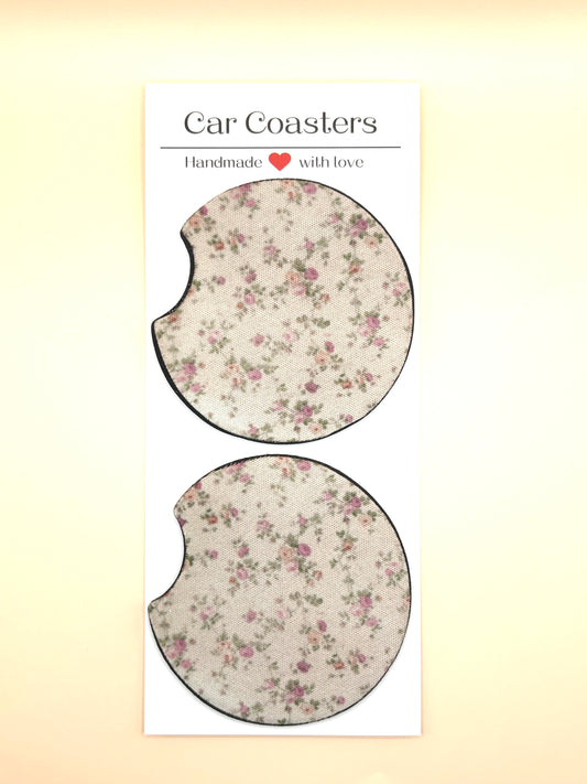 Floral Car Coasters
