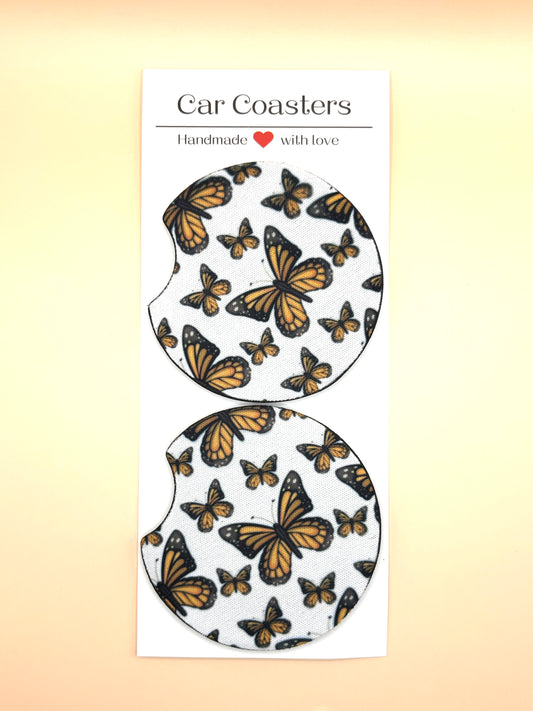 Monarch Butterflies Car Coasters